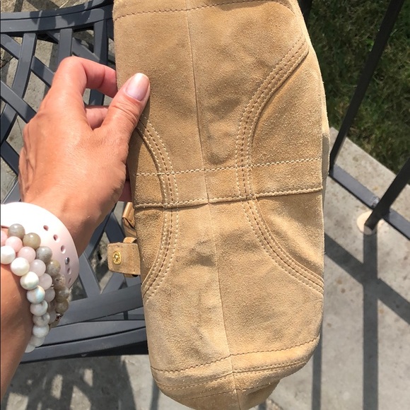 Coach Bag in tan suede - Picture 7 of 8